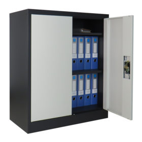 Small Metal Cupboard with Shelf