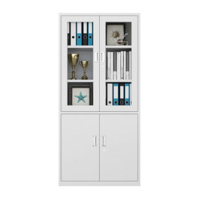Glass Door Office Cabinet