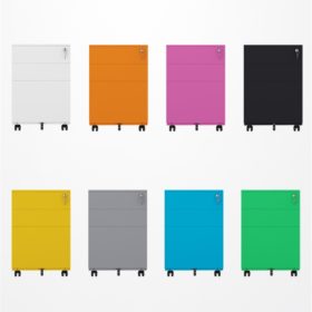 Mobile Metal Storage Pedestal